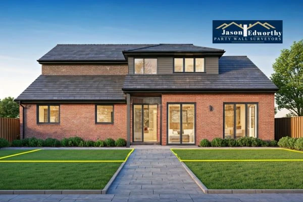 Home extension focusing on boundary line Maidstone
